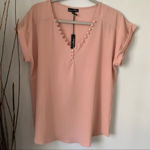 Alison Andrews V Neck Shortsleeve Women’s Large